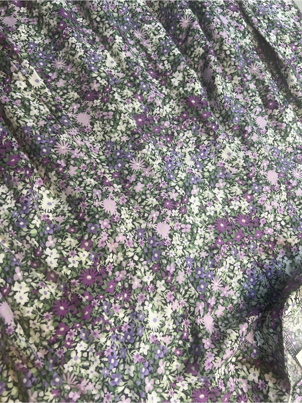Christopher & Banks Purple Floral A-Line Midi Skirt Women’s Size 8 Rayon - Picture 3 of 10